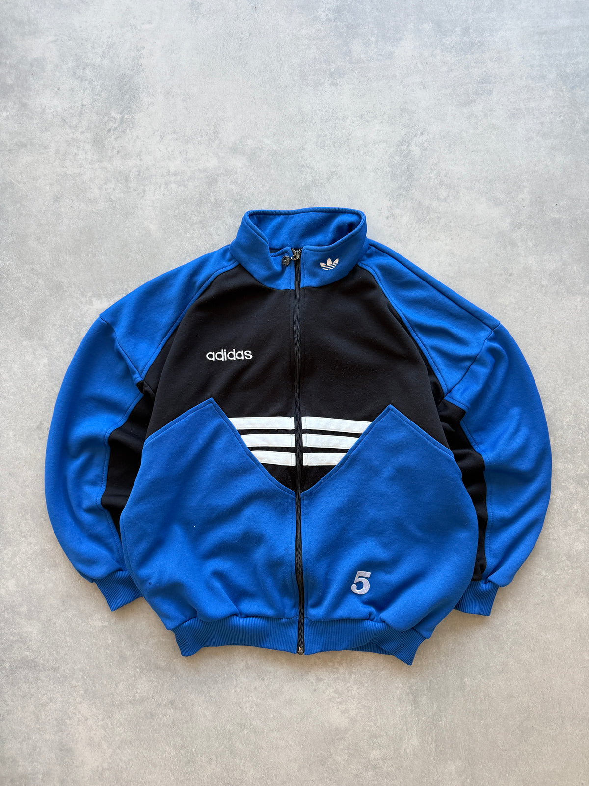 Adidas vintage muška plava zip dukserica (L)