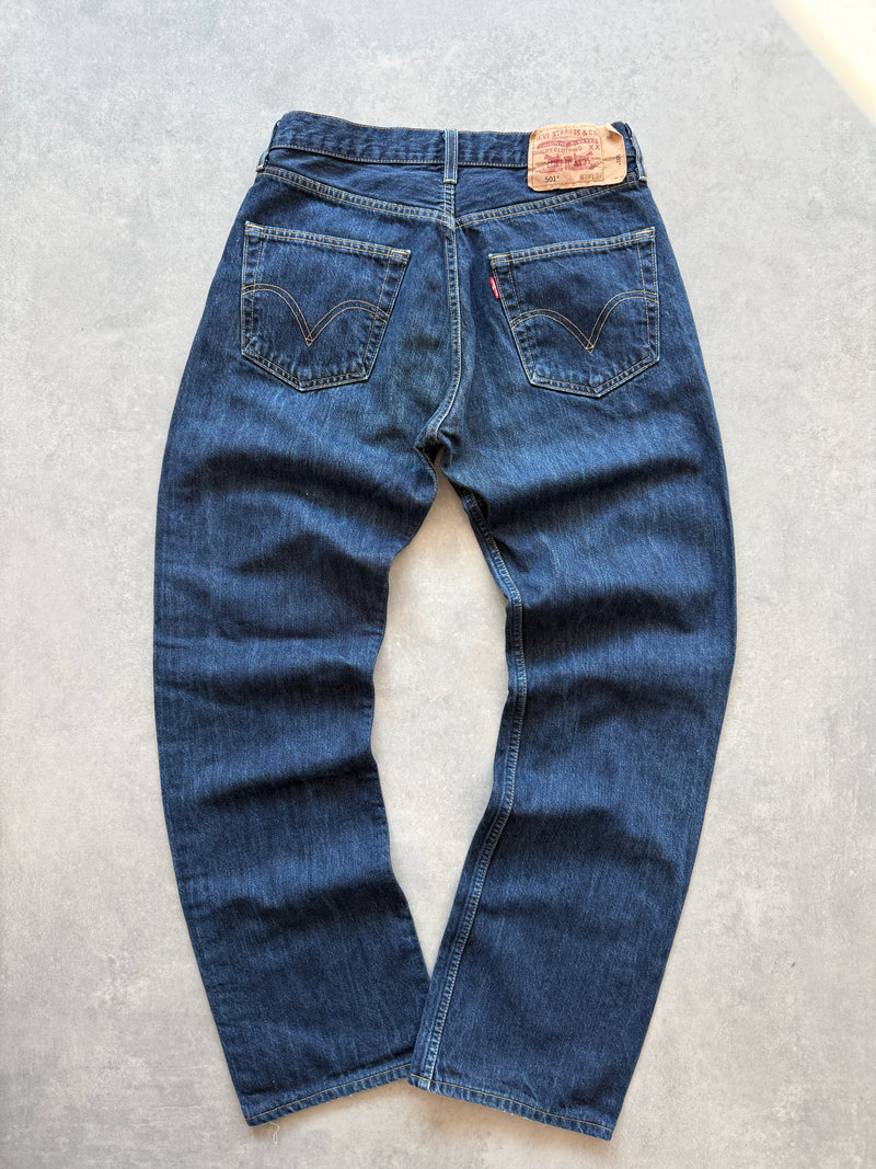 Levis 501 muške tamno plave farmerke (31x34)