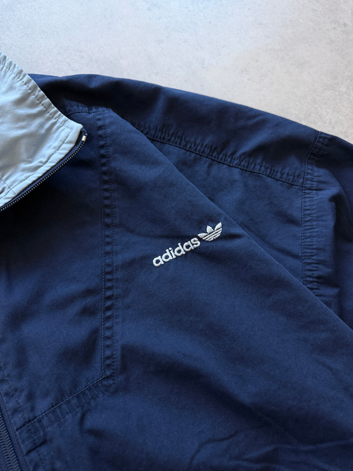 Adidas vintage 80s muška plava zip dukserica (M)
