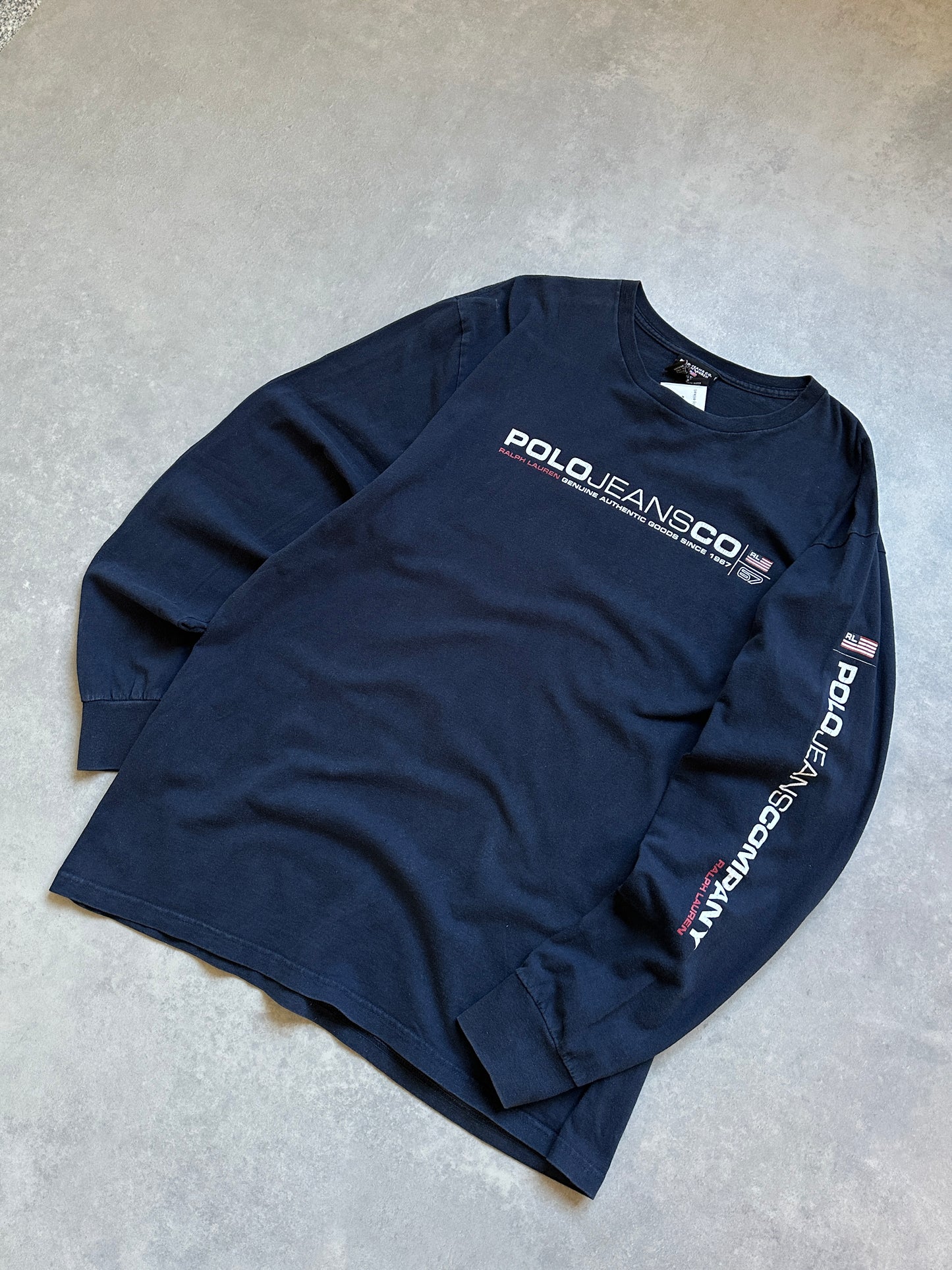 Polo Jeans Company vintage muška plava majica (L)