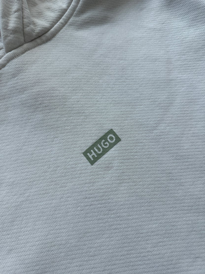 Hugo Boss muška bijela heavy cotton dukserica (M)