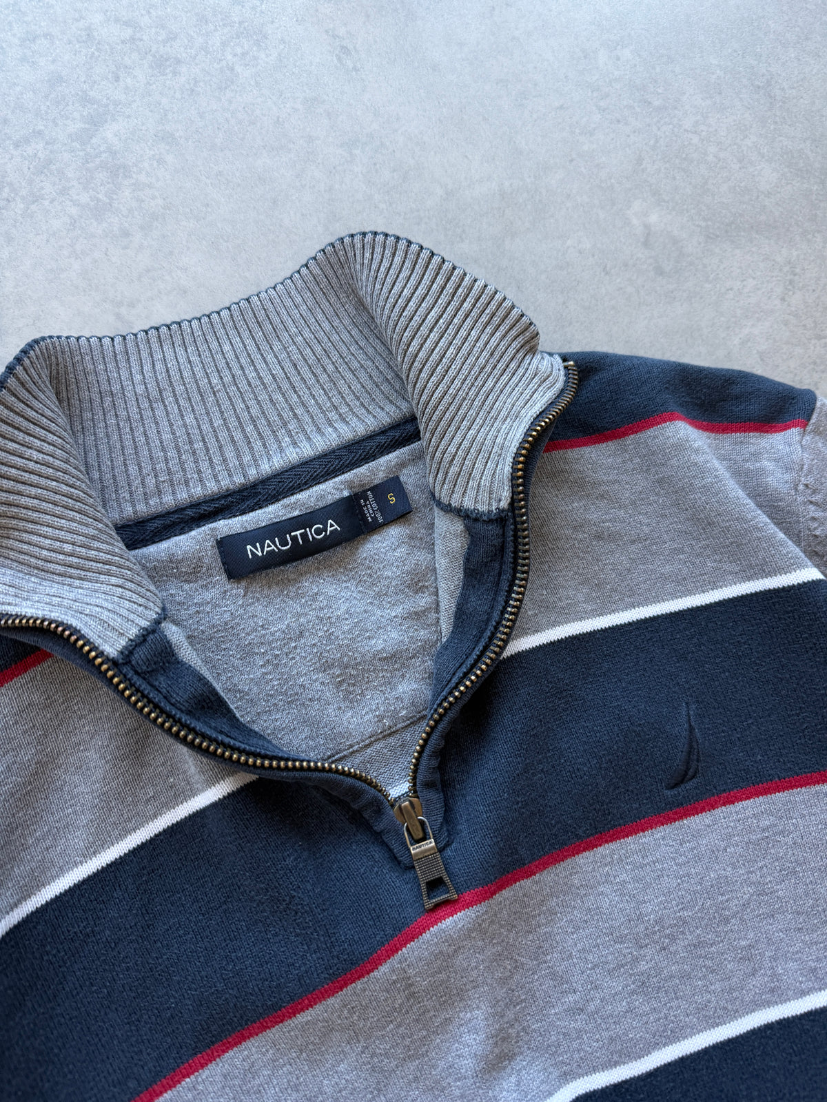 Nautica vintage muški 1/4 zip džemper (XS)
