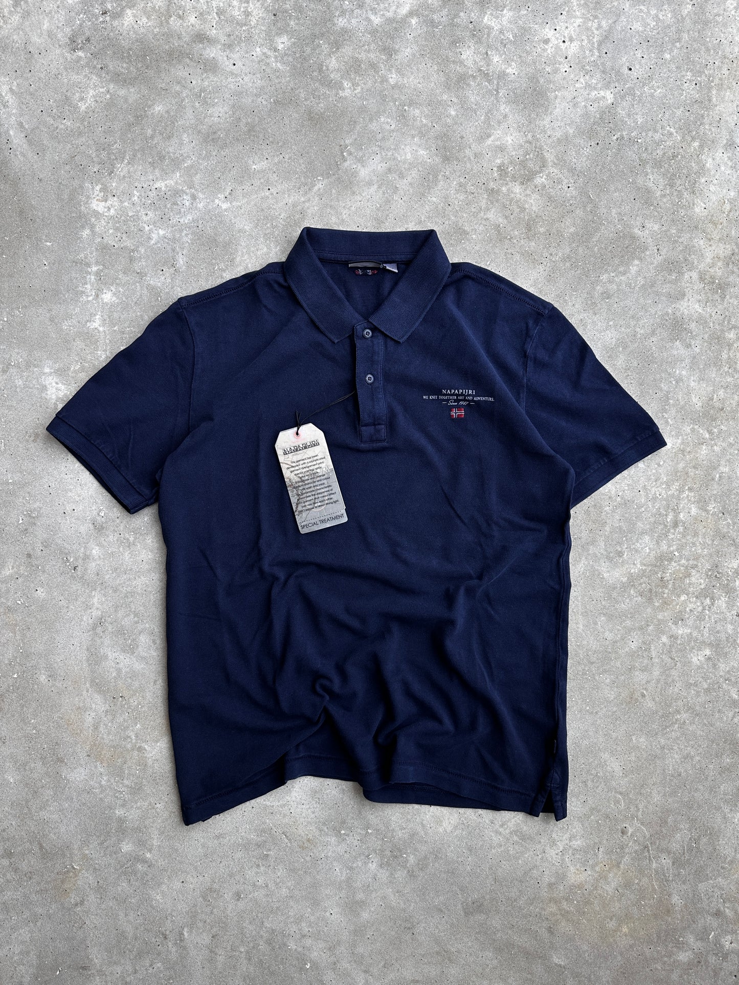 Napapijri navy muška polo majica (L, XL)