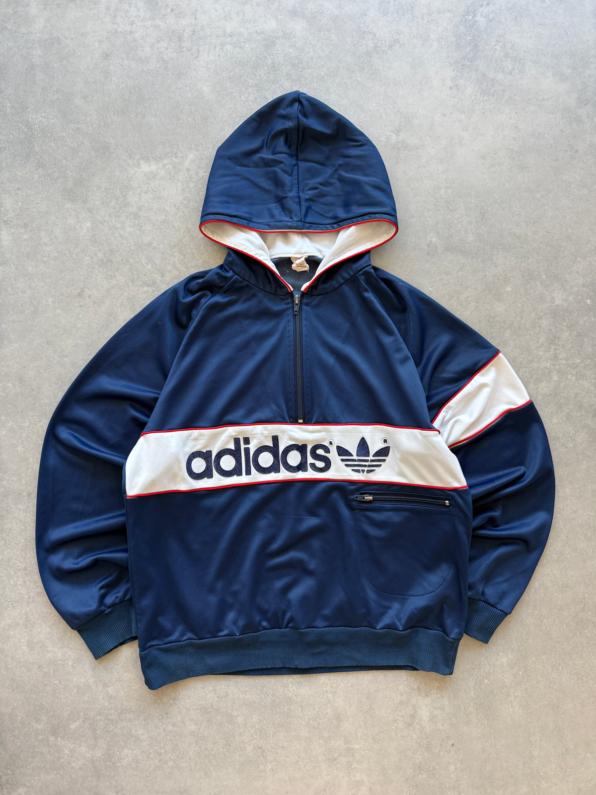 Adidas vintage 80s 1/2 zip muška dukserica (M)