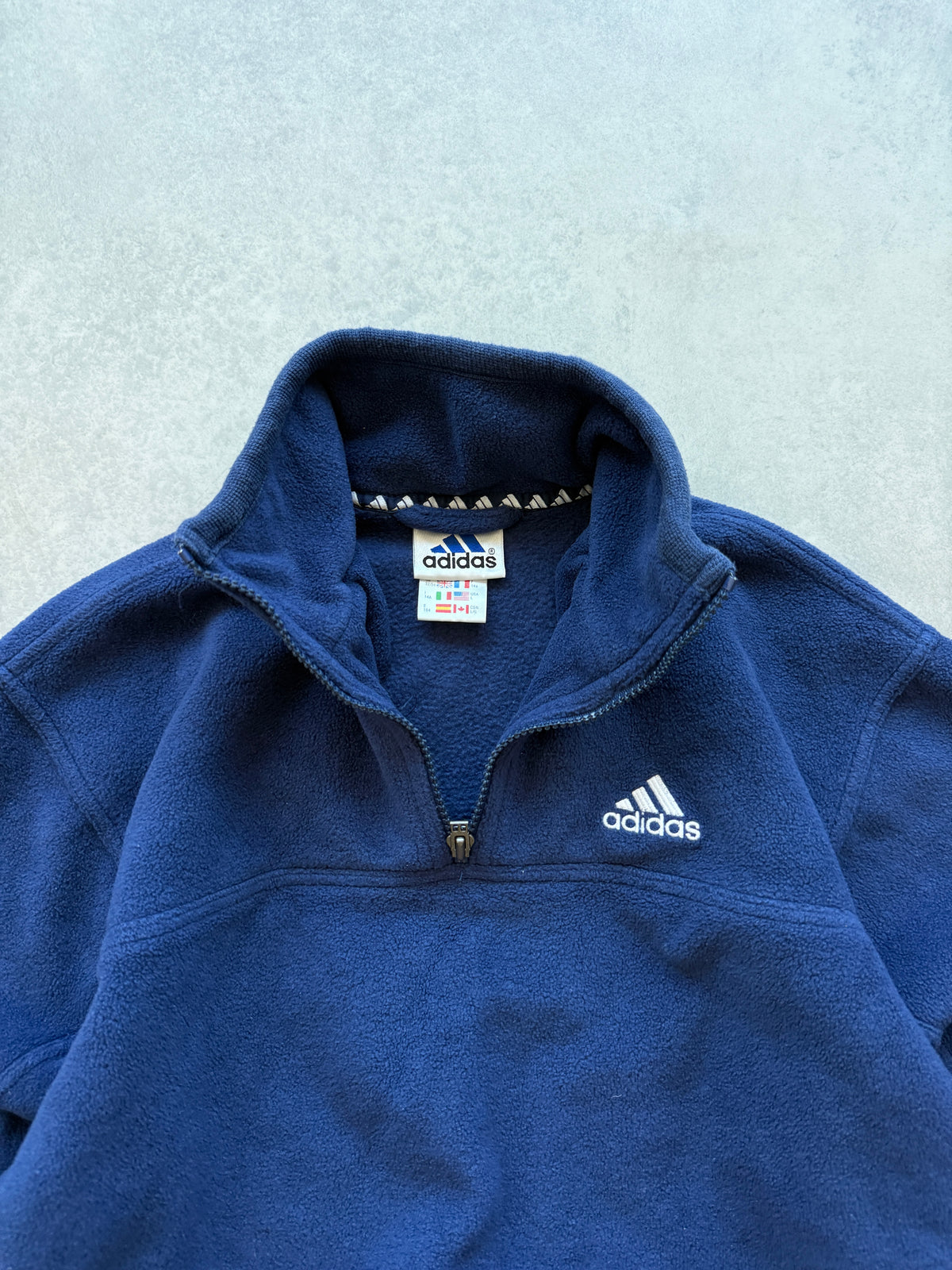 Adidas 1/4 zip vintage muška fleece dukserica (L)
