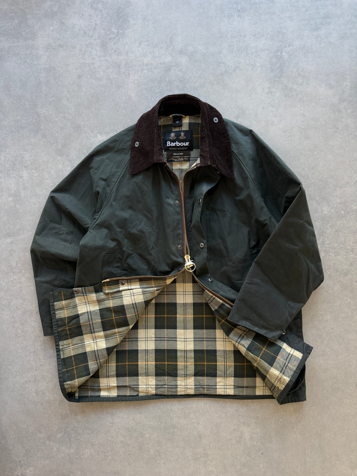 Barbour Beaufort Tartan muška wax cotton jakna (L)
