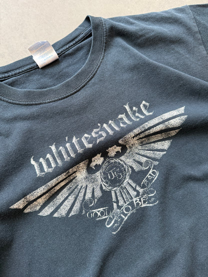 Whitesnake retro muška crna bend majica (M)