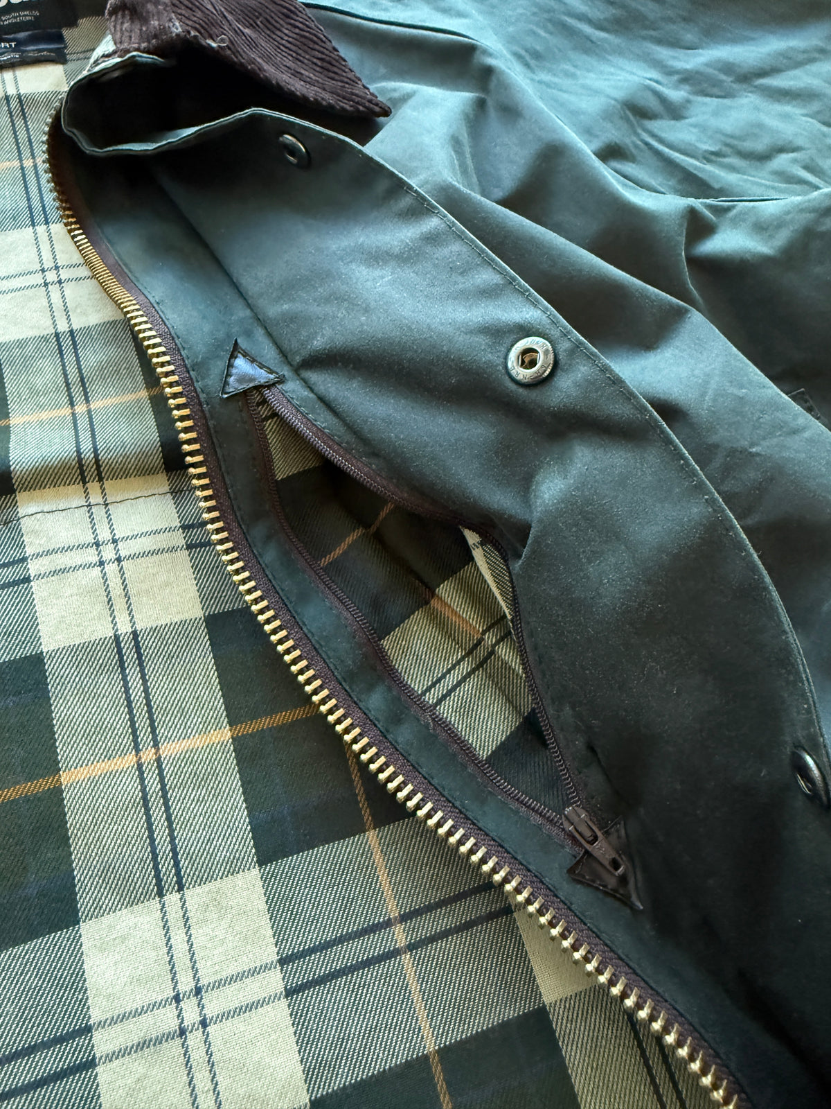Barbour Beaufort Tartan muška wax cotton jakna (L)