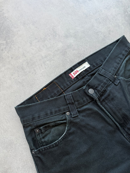 Levis 506 muške crne farmerke (33x32)