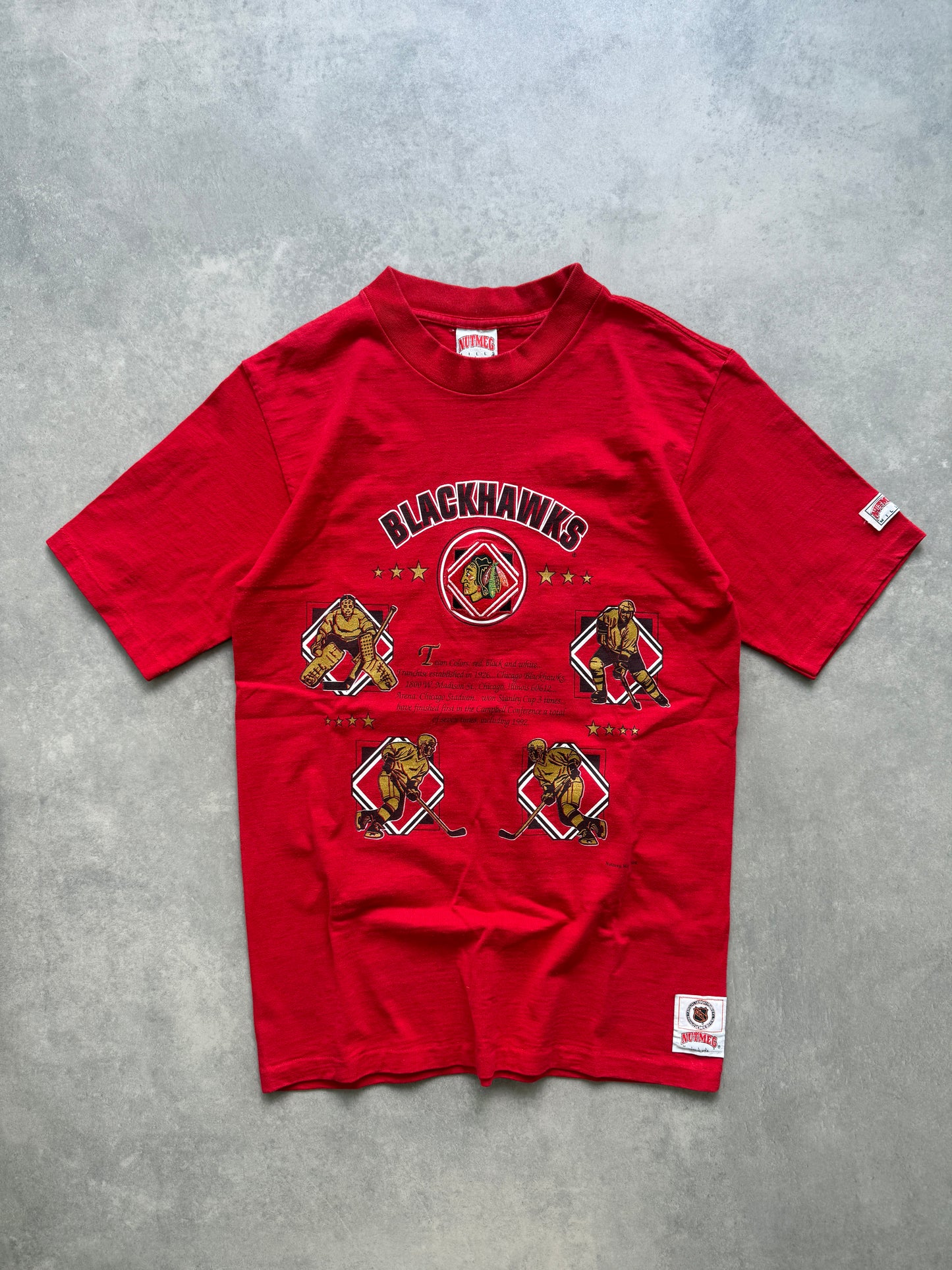Nutmeg x NHL Blackhawks vintage muška heavy cotton majica (M)