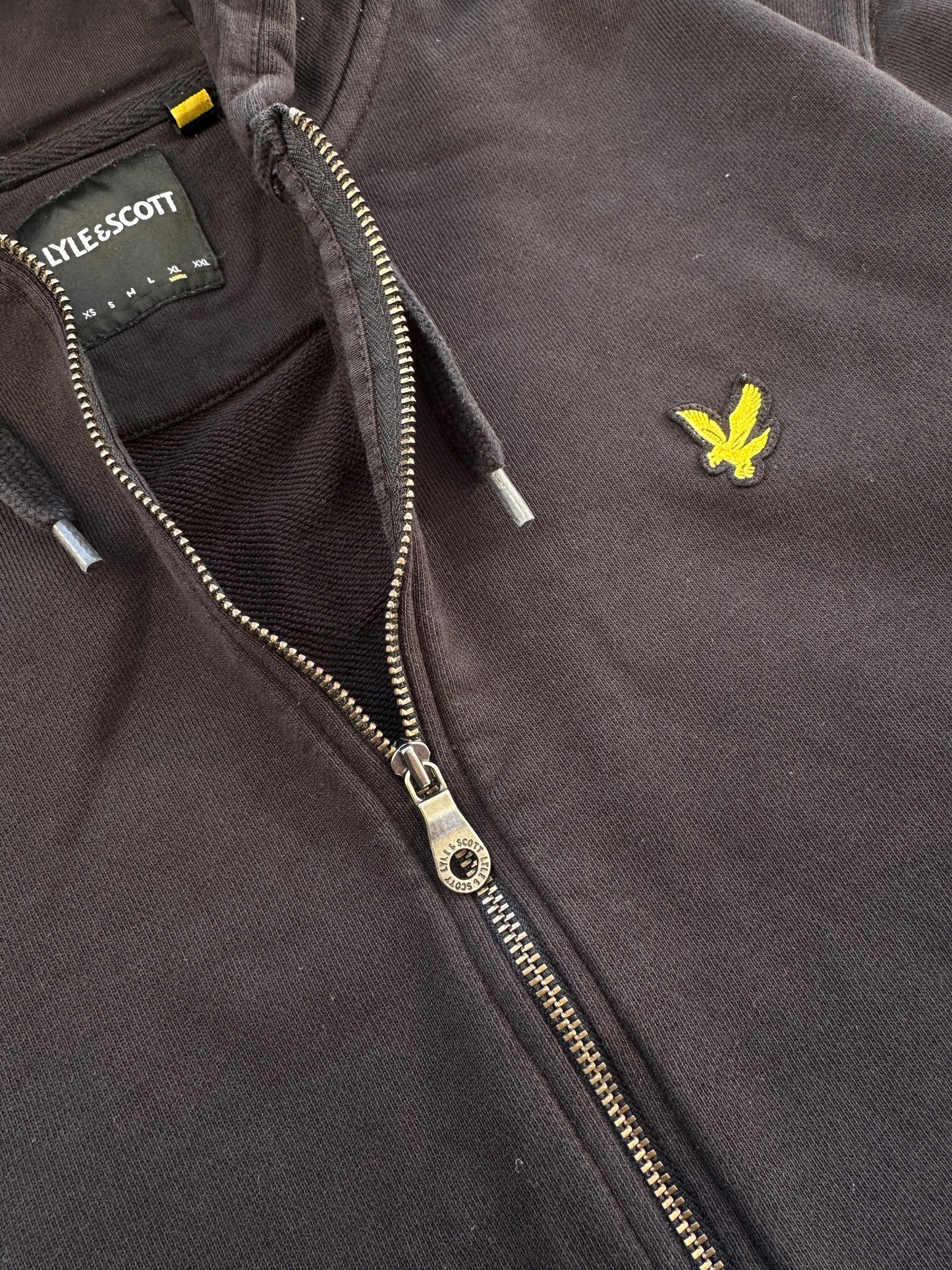 Lyle & Scott muska basic zip up crna dukserica (XL)