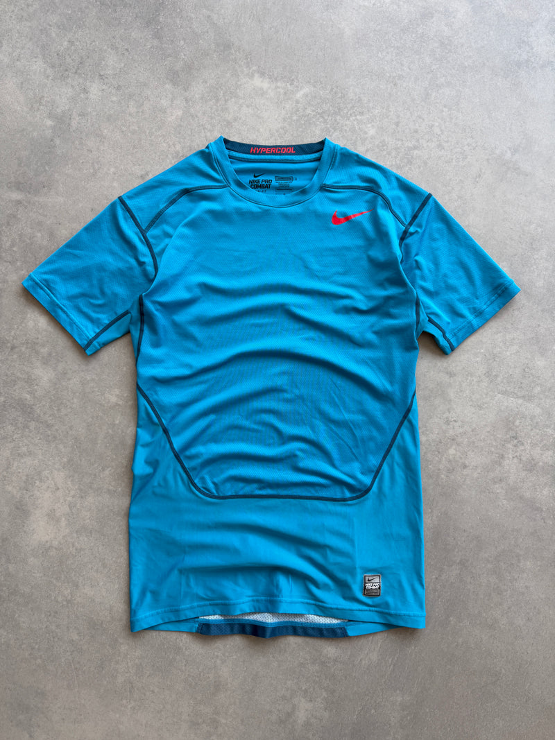 Nike Pro Combat muška plava kompresiona majica (L)