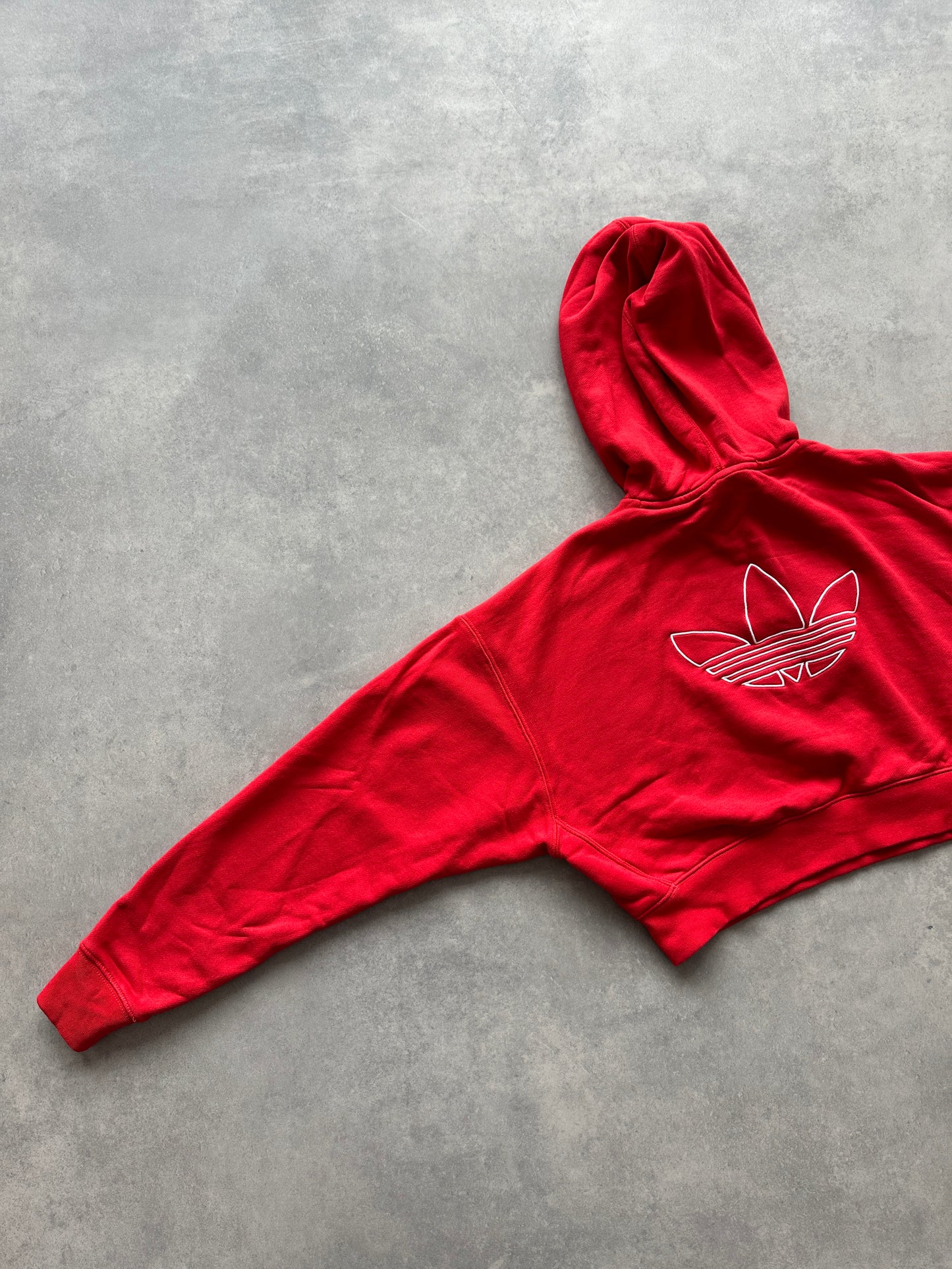 Adidas ženska crvena crop top dukserica (XS)