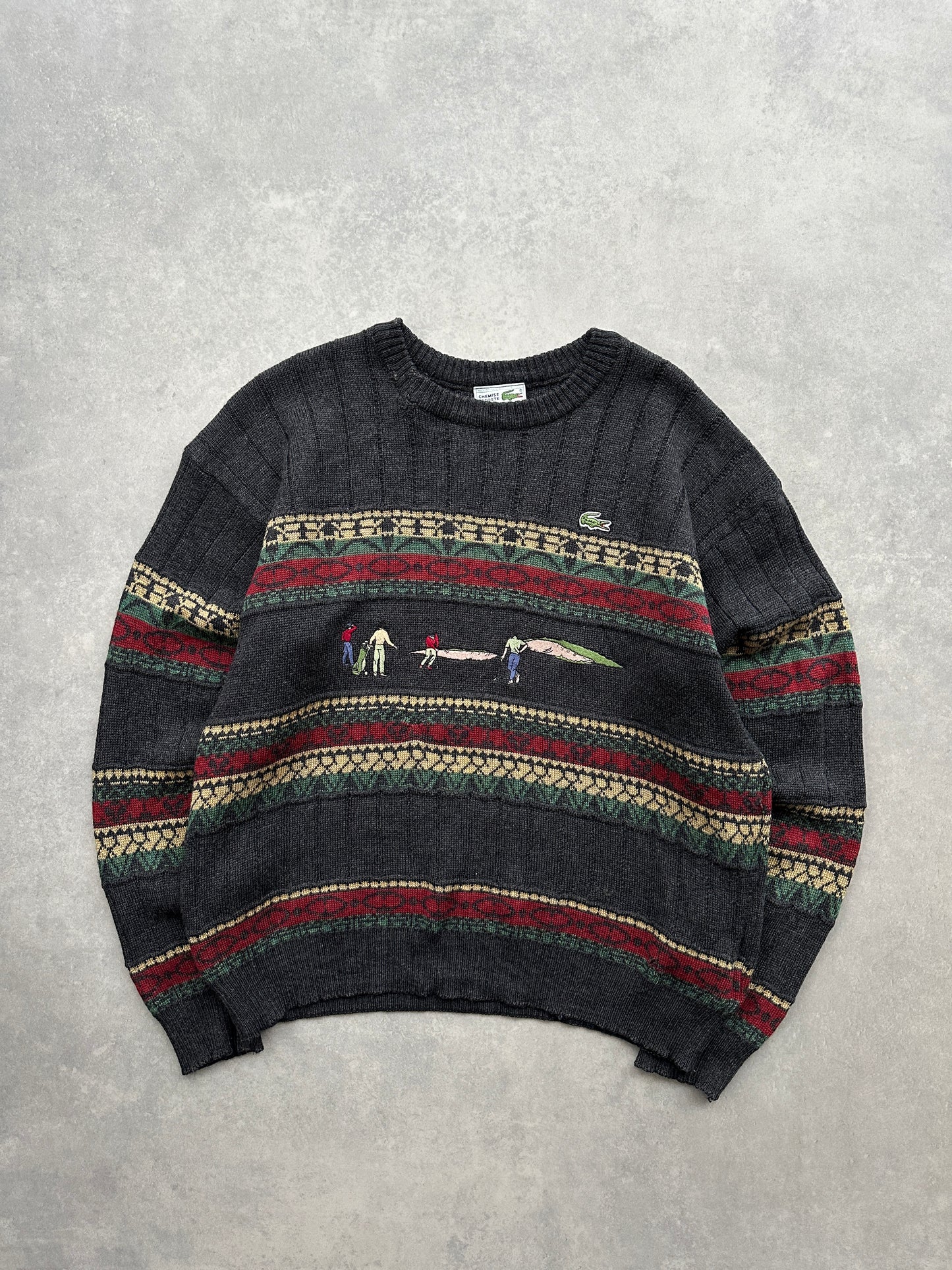 Lacoste vintage muški džemper (L)