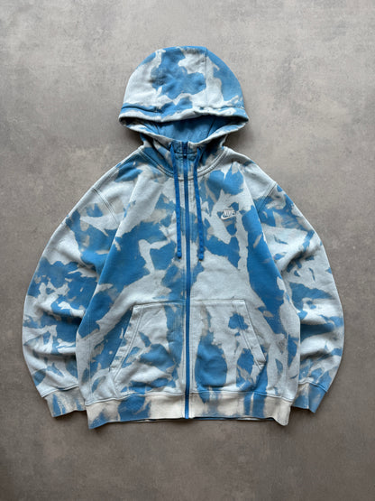 Nike muška plava zip bleech dye dukserica (M)
