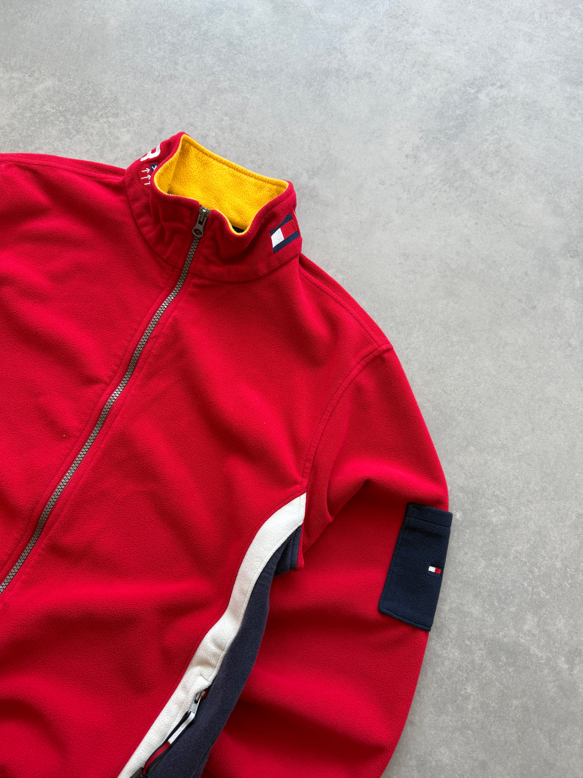 Tommy Hilfiger vintage muška crvena fleece dukserica (M)