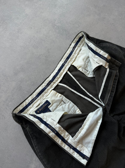 Brooks Brothers Elliot vintage 90s muške zelene samtene hlace (34x30)