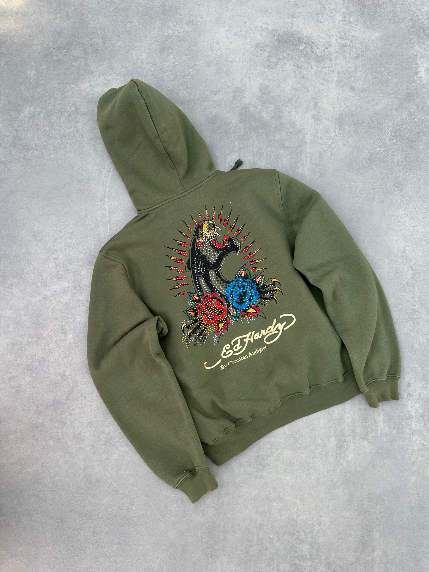 Ed Hardy 2000s ženska baggy dukserica (M)