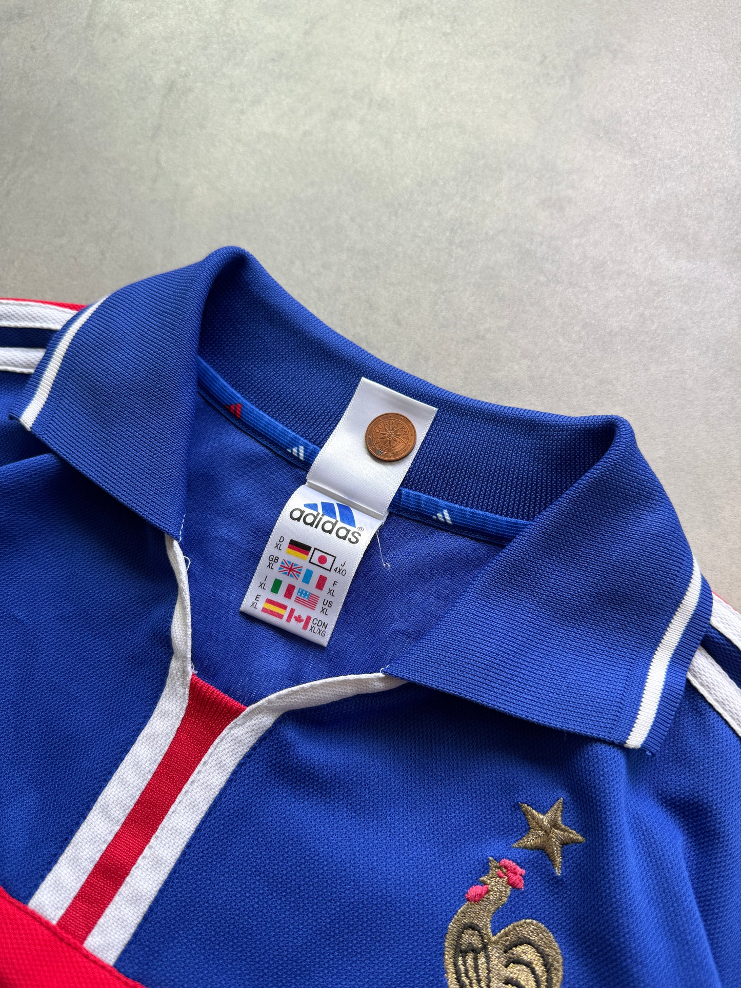 Adidas x France 2000/02 Lizarazu Home kit muški dres (XL)