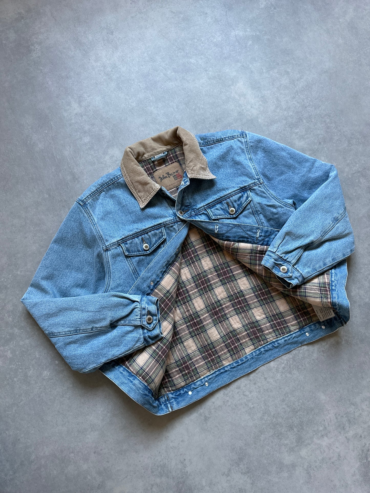 John Baner retro muška teksas jakna (L)