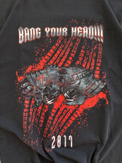 Bang Your Head retro muška crna majica (L)