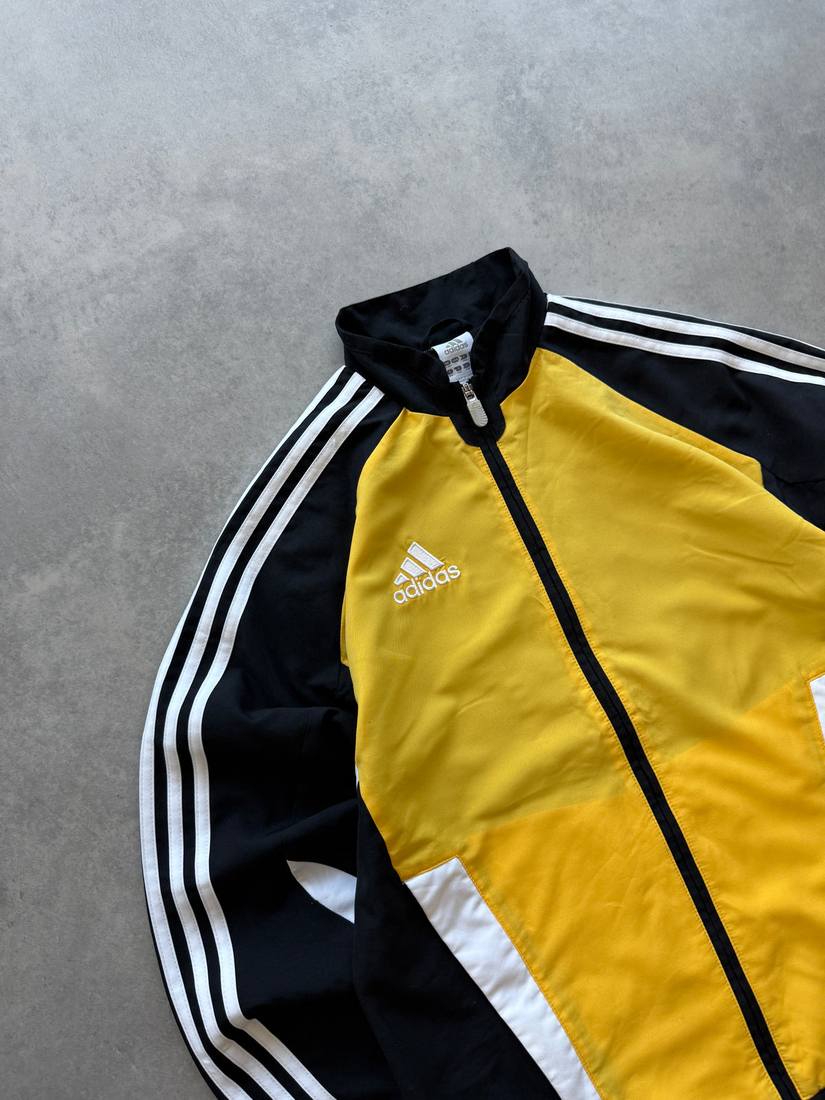 Adidas 2000s muška žuta šuškava dukserica (S)