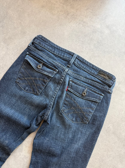 Levis 545 ženske low rise bootcut farmerke (M)