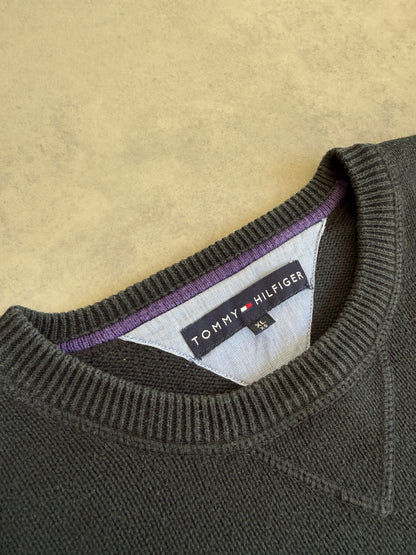 Tommy Hilfiger muški vintage crni džemper (XL)