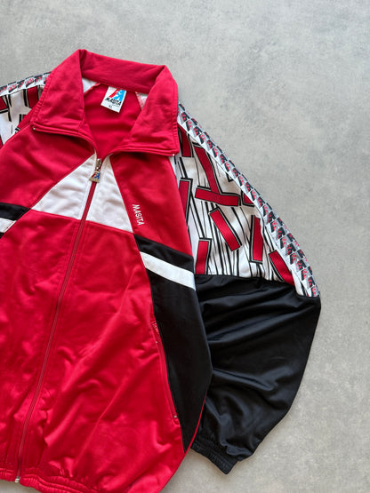 Masita vintage muška crvena zip dukserica (XL)