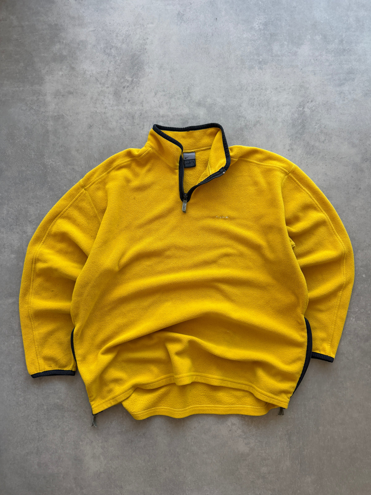 Nike 2000s 1/4 zip muška žuta fleece dukserica (XXL)
