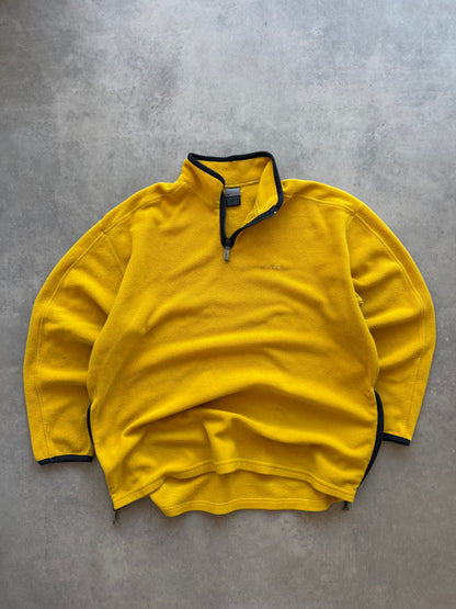 Nike 2000s 1/4 zip muška žuta fleece dukserica (XXL)