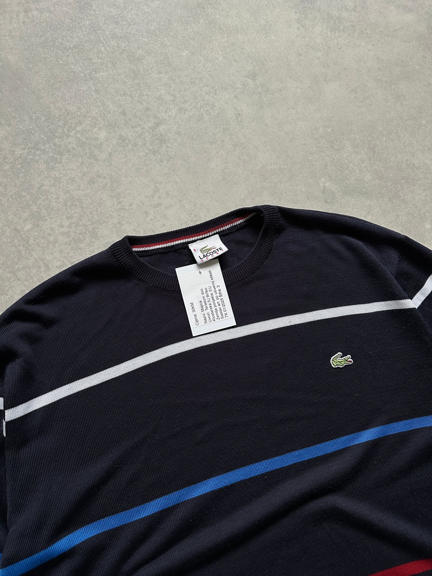 Lacoste sport muški prugasti džemper (XL)