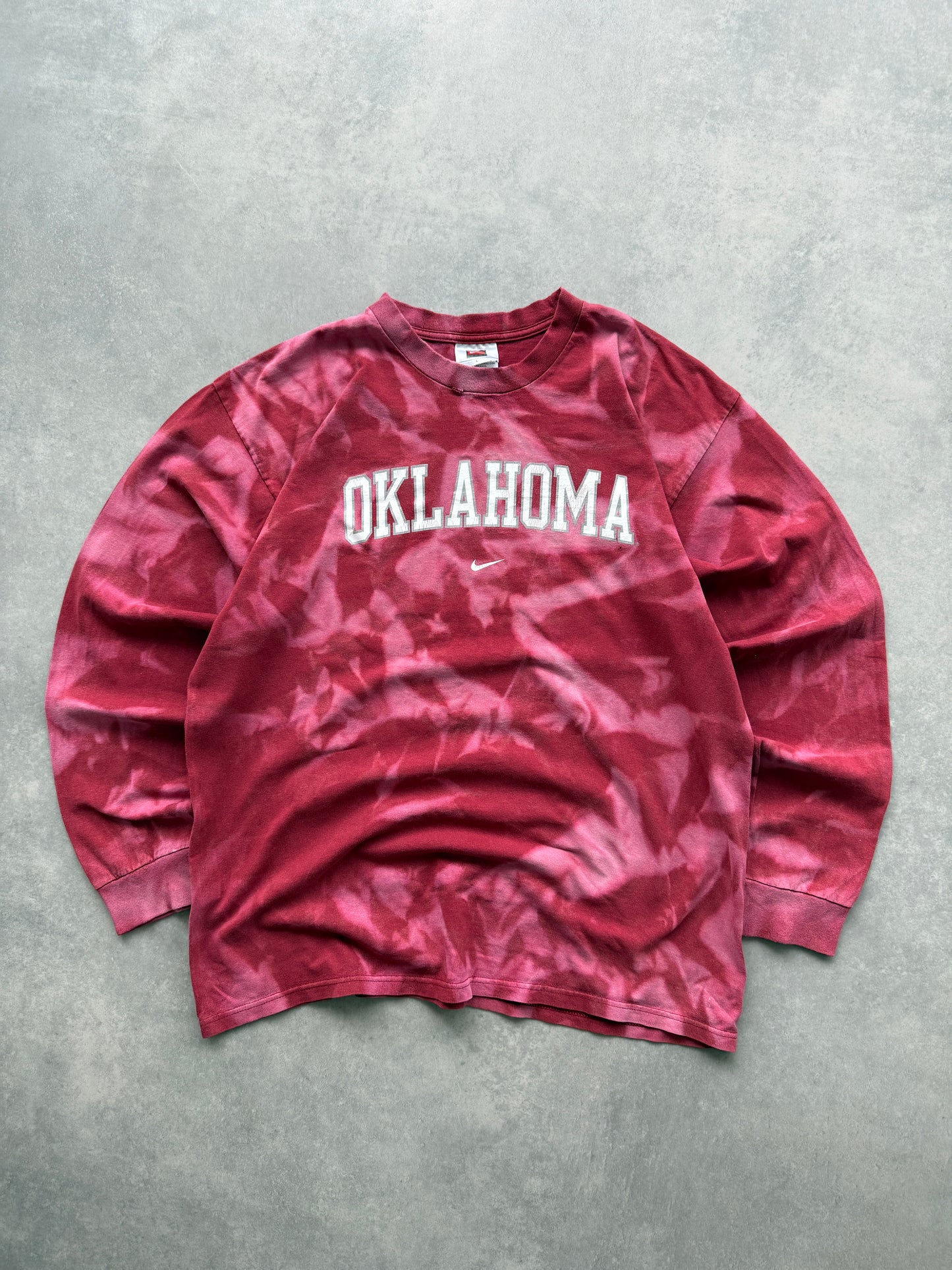 Nike x Oklahoma vintage muška bleach dye majica (L)