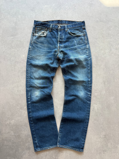 Levis 501 muške plave farmerke (33x32)