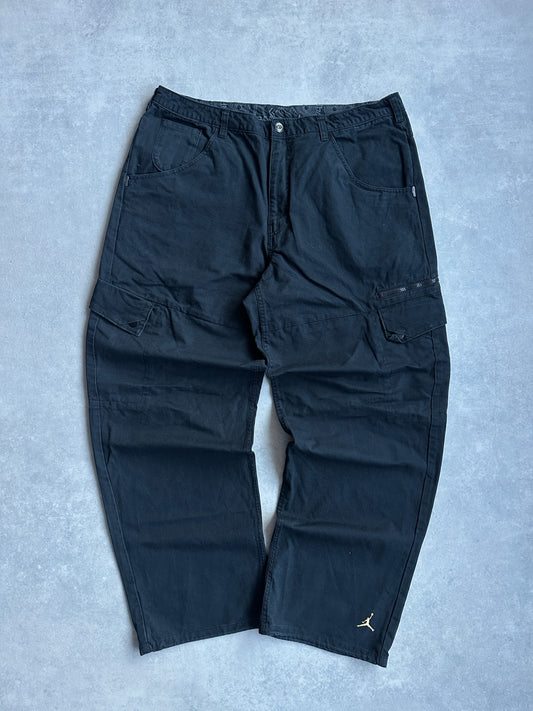 Nike Air jordan 2000s muške crne baggy cargo hlace (XL)