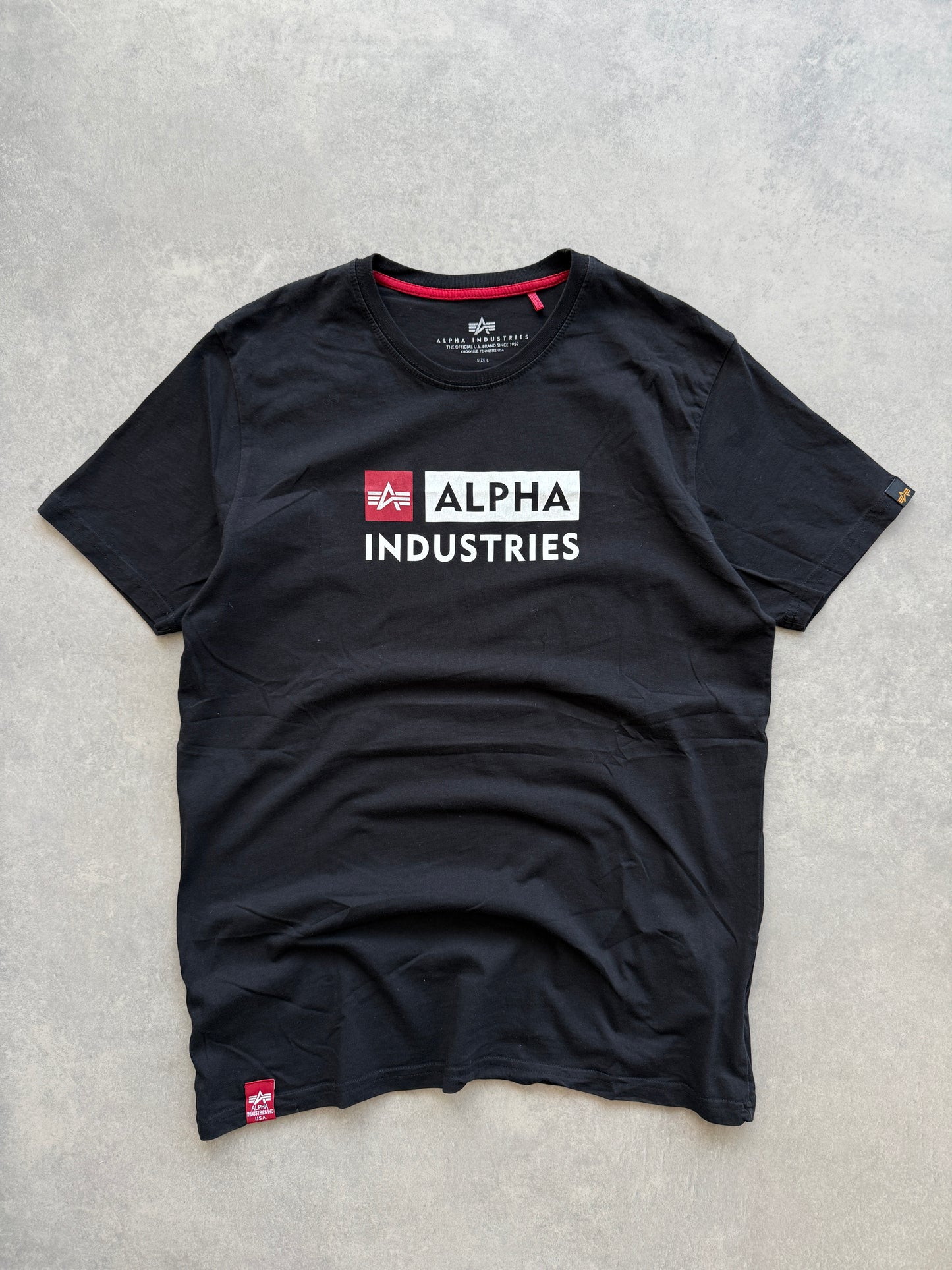 Alpha Industries muška crna majica (L)