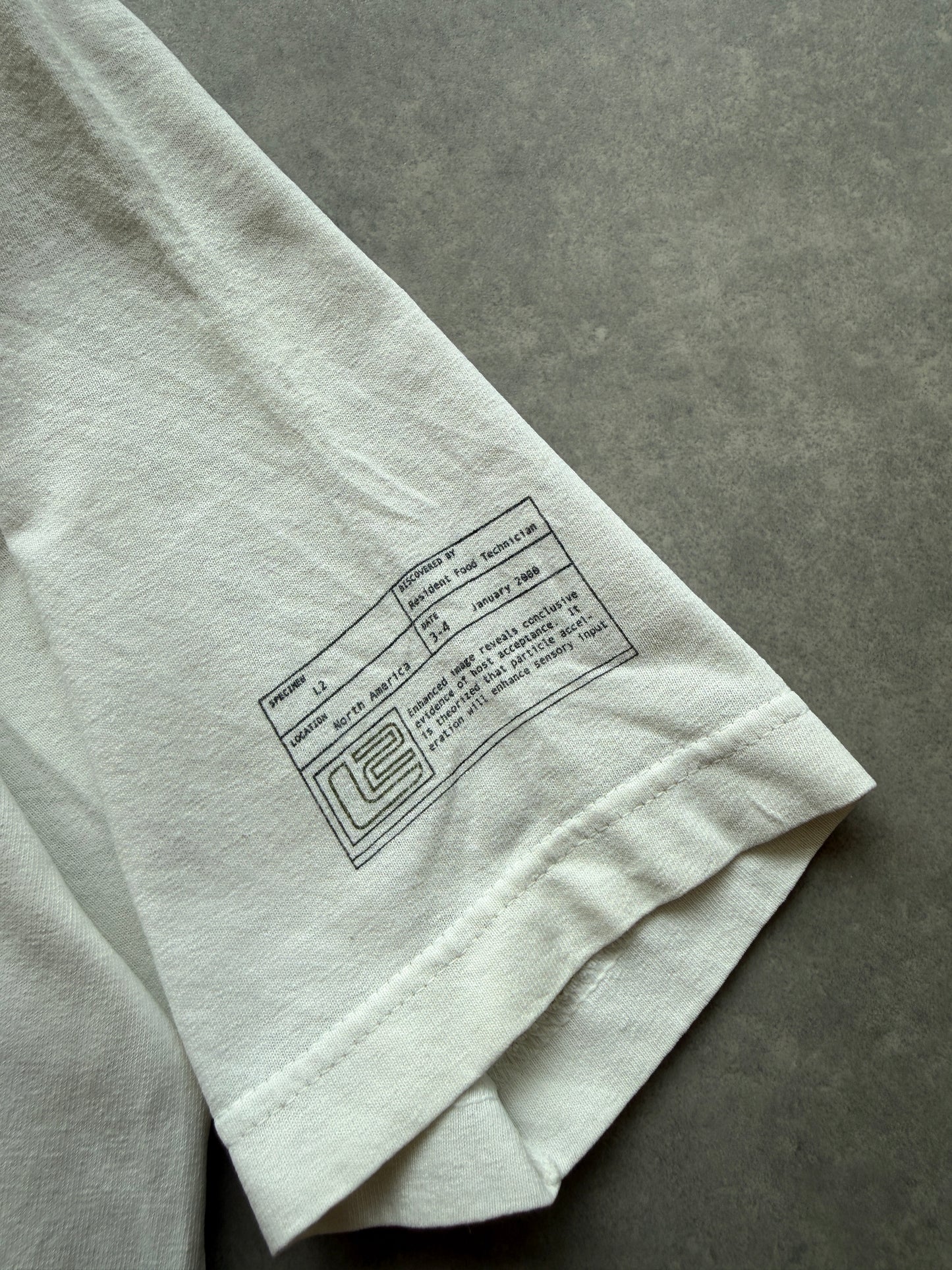 L2 vintage muška bijela oversized majica (M)