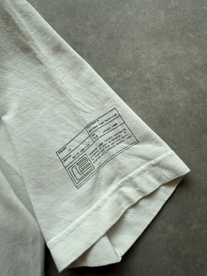 L2 vintage muška bijela oversized majica (M)