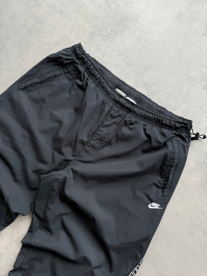 Nike 2000s muška baggy crna šuškava trenerka (L)