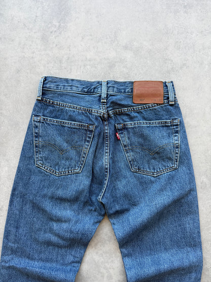 Levis 501 Big E ženske tamno plave farmerke (28x32)