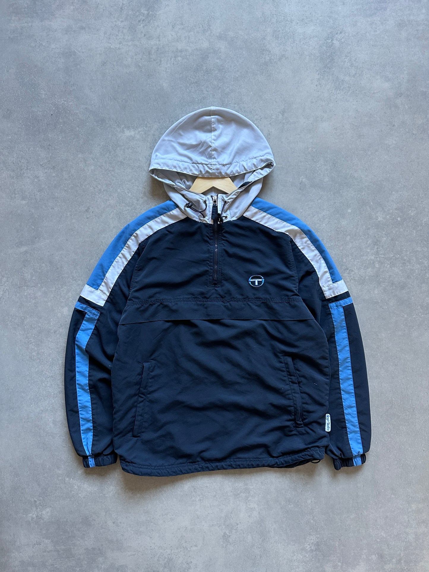 Sergio Tacchini 2000s 1/3 zip muška šuškava dukserica (S)