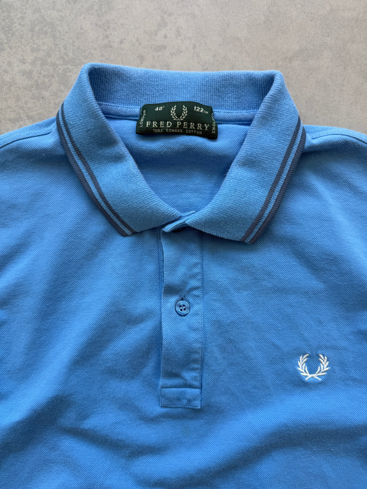 Fred Perry vintage muška plava polo majica (L)