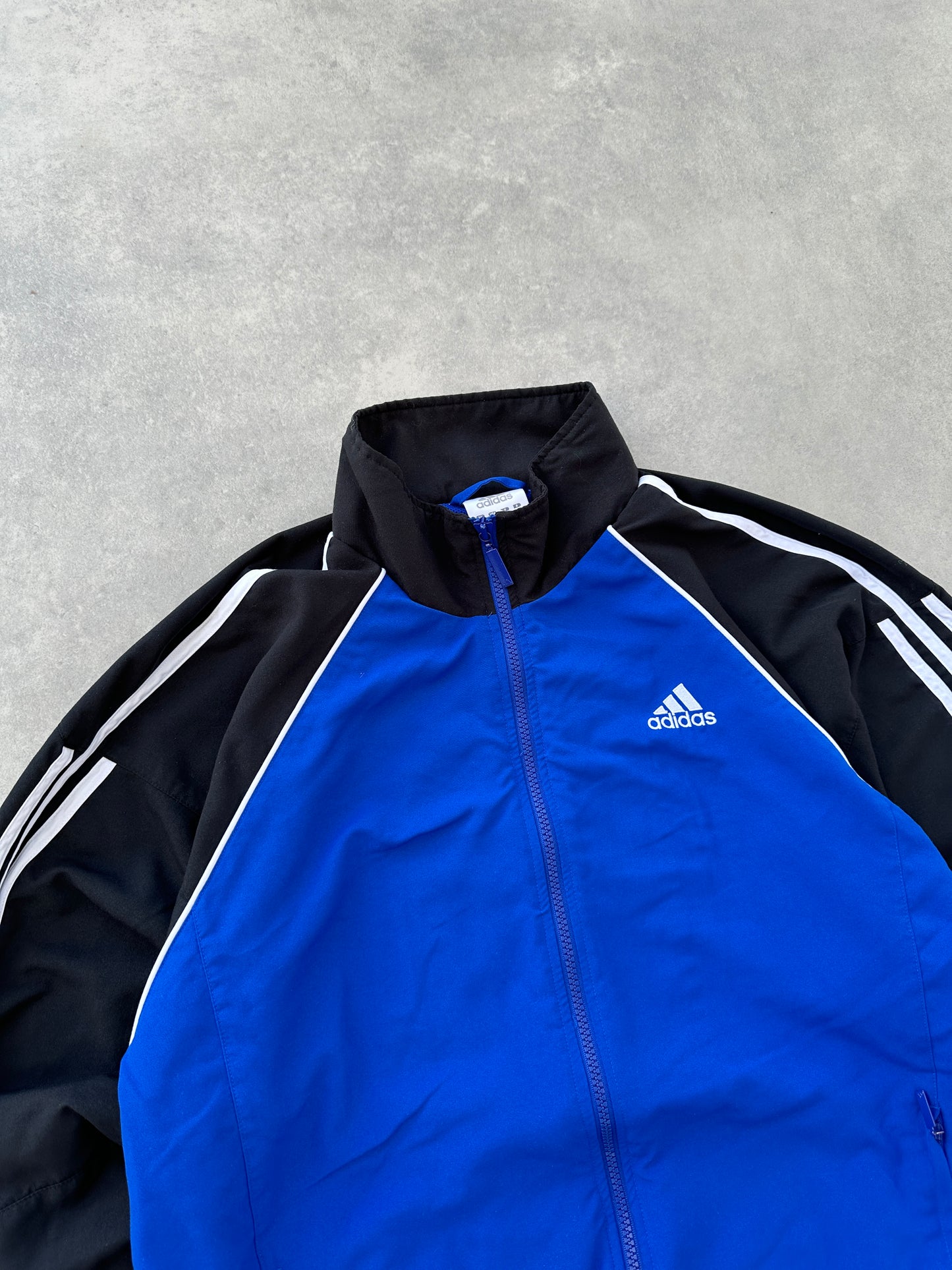 Adidas 2000s muška plava suskava dukserica (M)