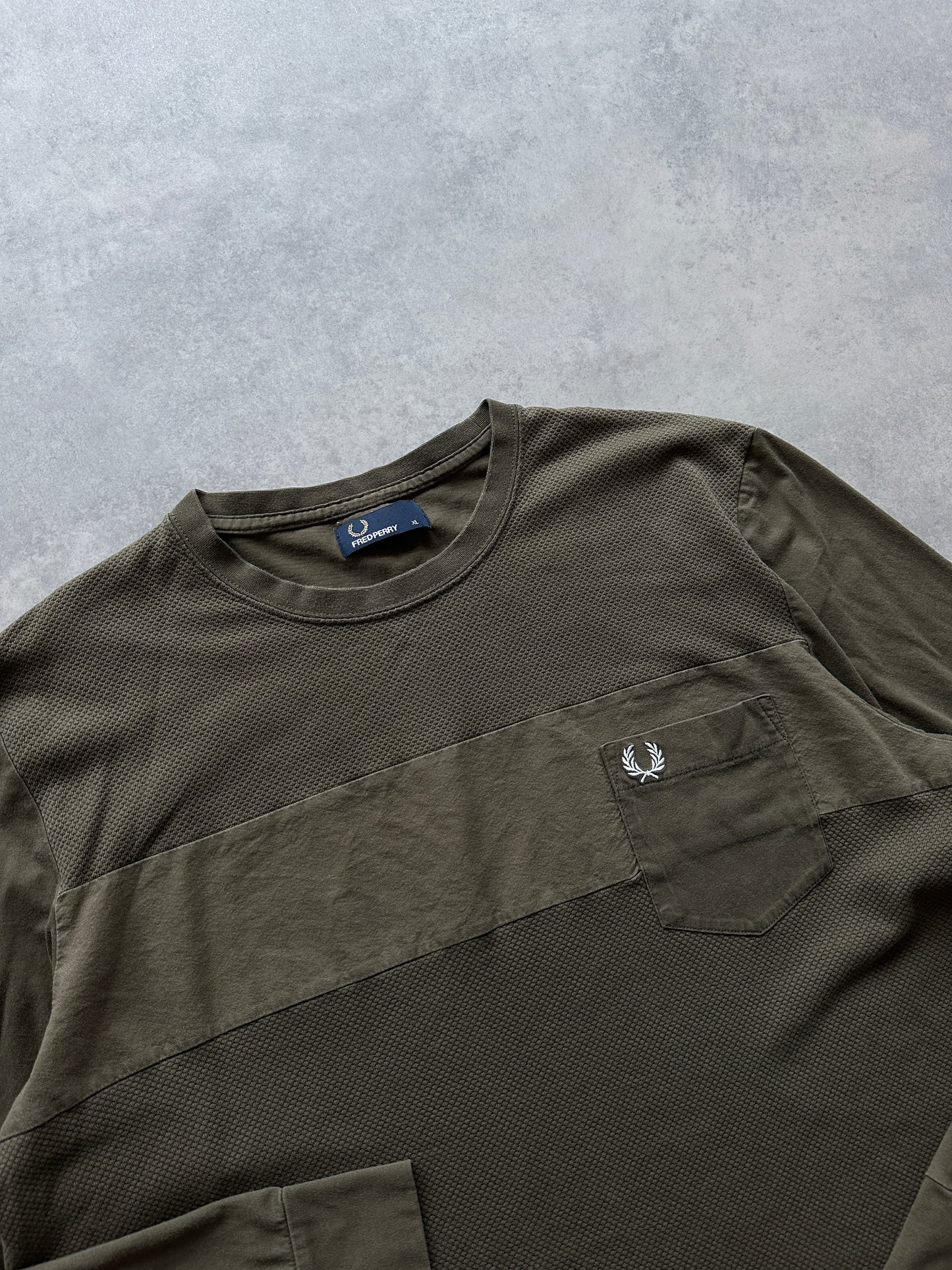 Fred Perry muška zelena majica (M)