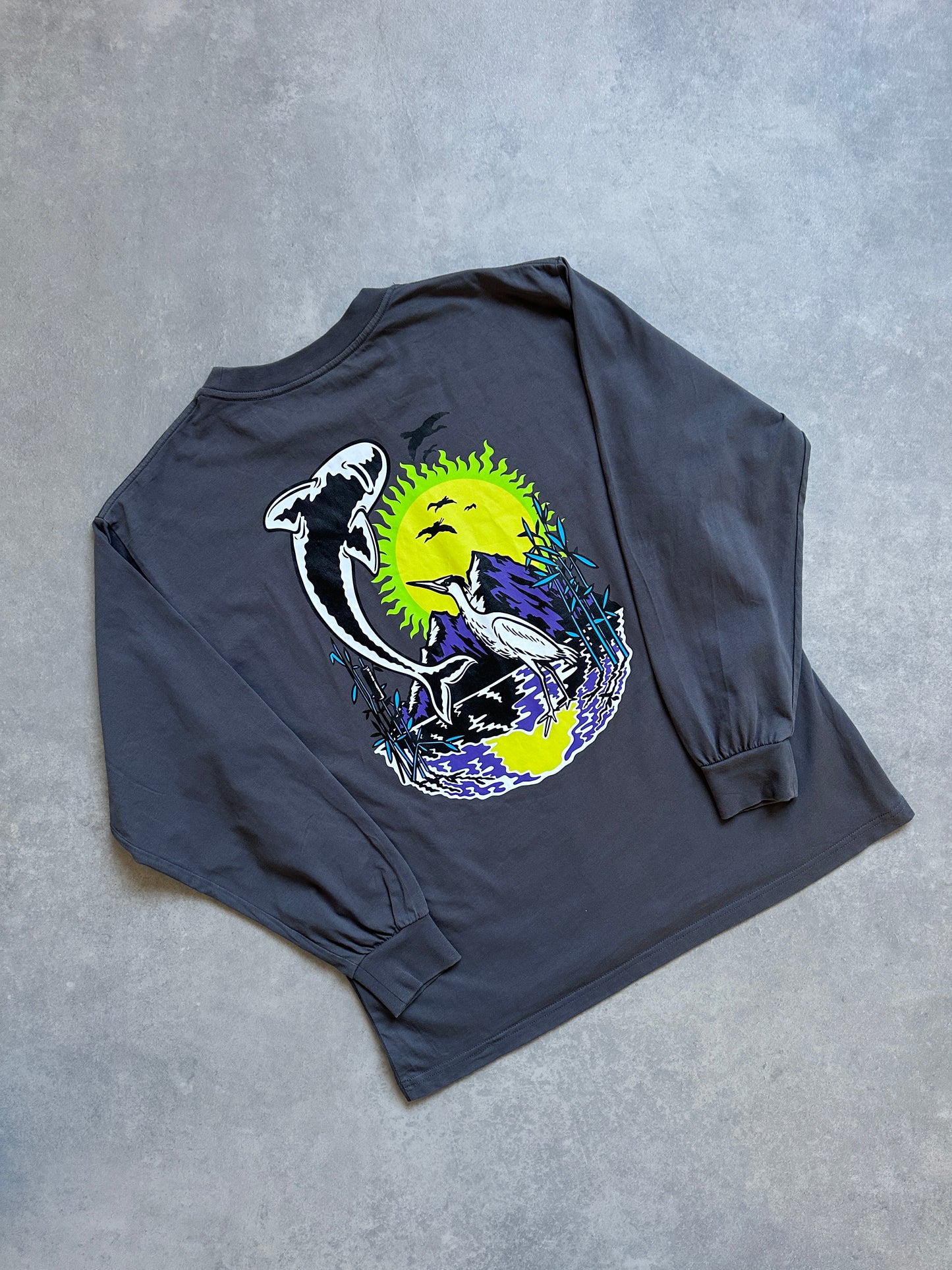 Polar Skateboards muška siva majica (S)