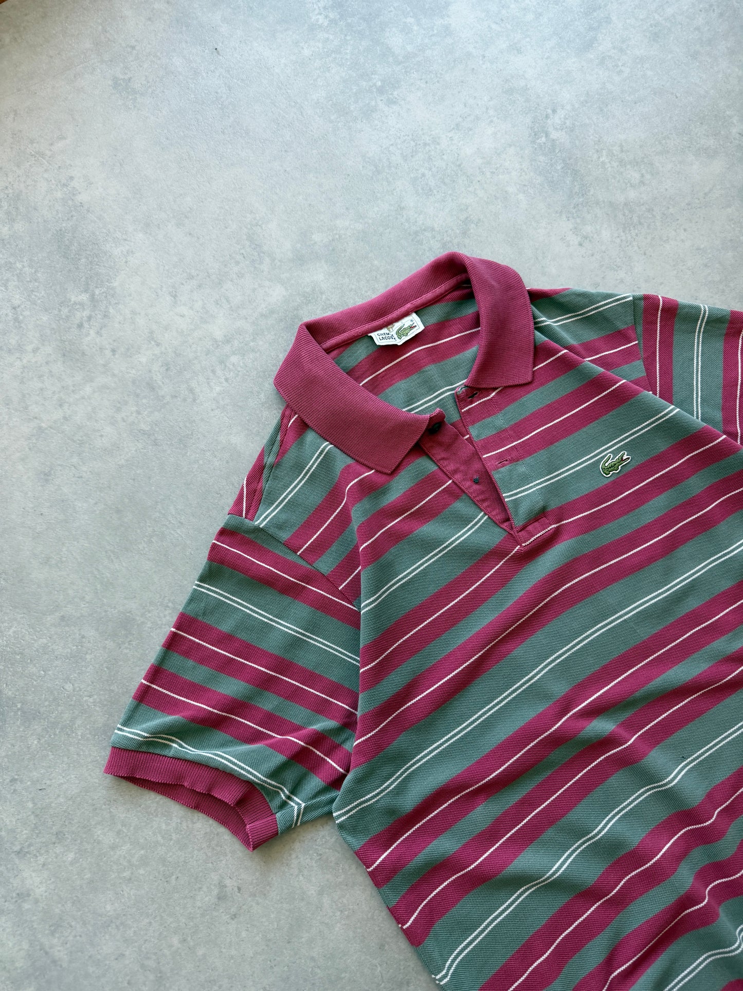 Lacoste vintage muška prugasta polo majica (XL)