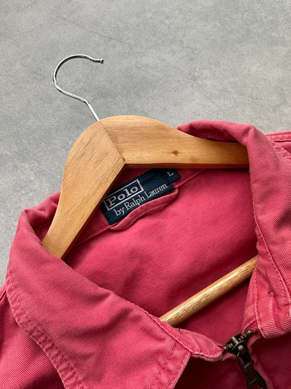 Polo by Ralph Lauren vintage muška roza harrington jakna (L)