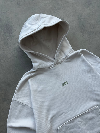 Hugo Boss muška bijela heavy cotton dukserica (M)