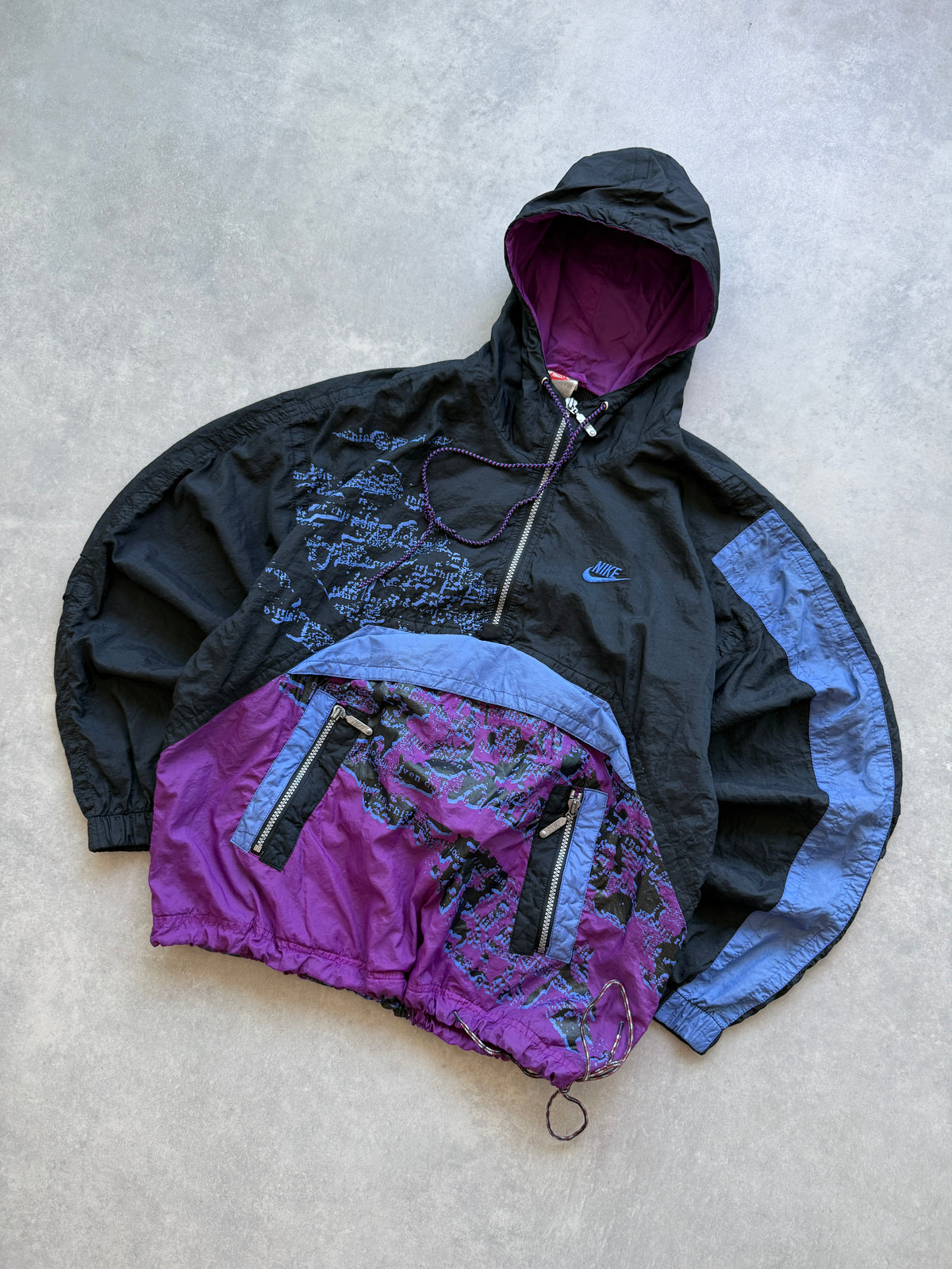 Nike 80s muška 1/3 zip šuškava dukserica (M)