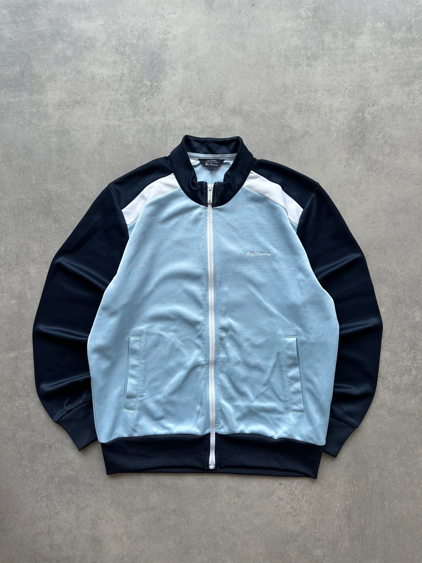 Ben Sherman muška plava zip dukserica (L)